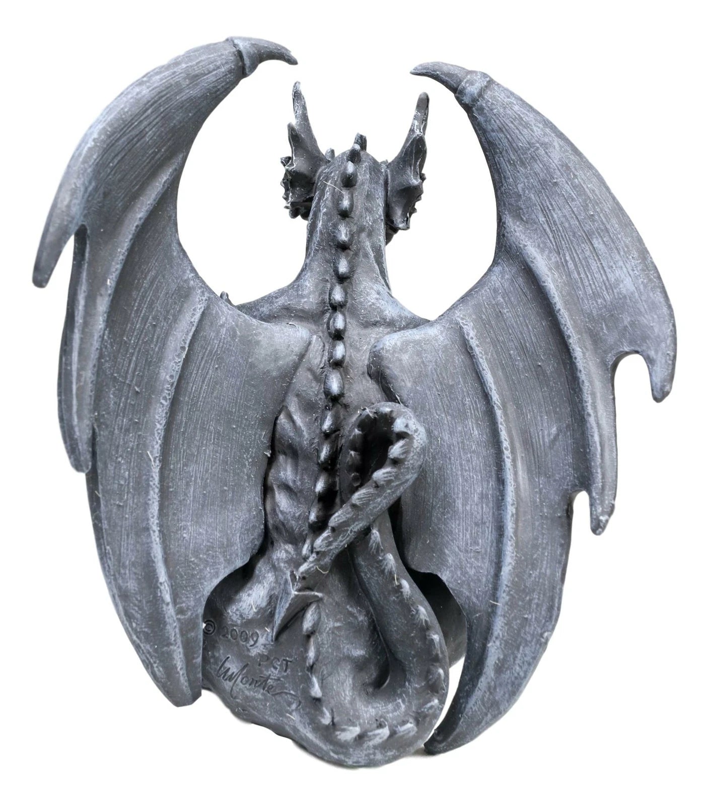 Crouching Gothic Winged Dragon Guardian Chimera Gargoyle Decorative Figurine-3