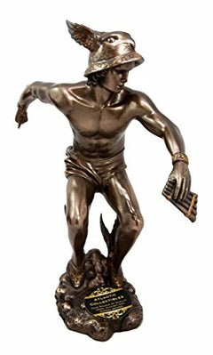 Greek Roman Olympian Deity Hermes Mercury God Of Messengers & Thieves Figurine-2