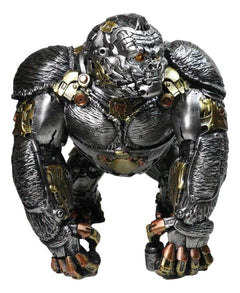 Steampunk Gearwork Cyborg Metallic Primate Silverback Gorilla Kong Figurine-2