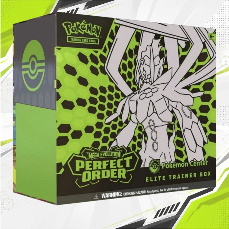Pokémon TCG Mega Evolution Perfect Order ME3 Pokémon Center Elite Trainer Box 11 Booster Packs Tyrunt Foil Cards English Edition Factory Sealed Gift-1