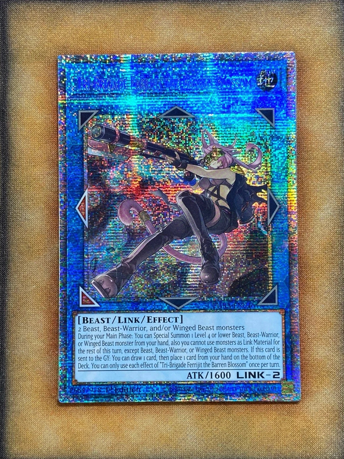 Yugioh Tri-Brigade Ferrijit the Barren Blossom PHRA-EN046 Starlight Rare 1st NM