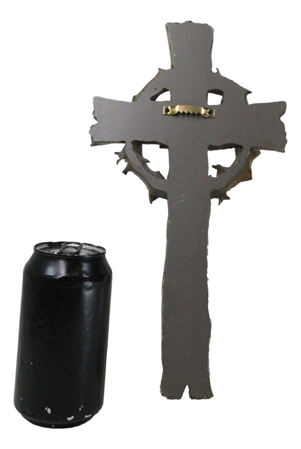 Rustic Via Dolorosa Calvary Crown of Thorns and Nails Faux Wooden Wall Cross-4