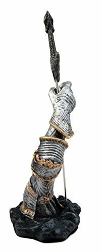 Medieval Knight Suit Of Armor & Excalibur Sword Letter Opener Figurine-3