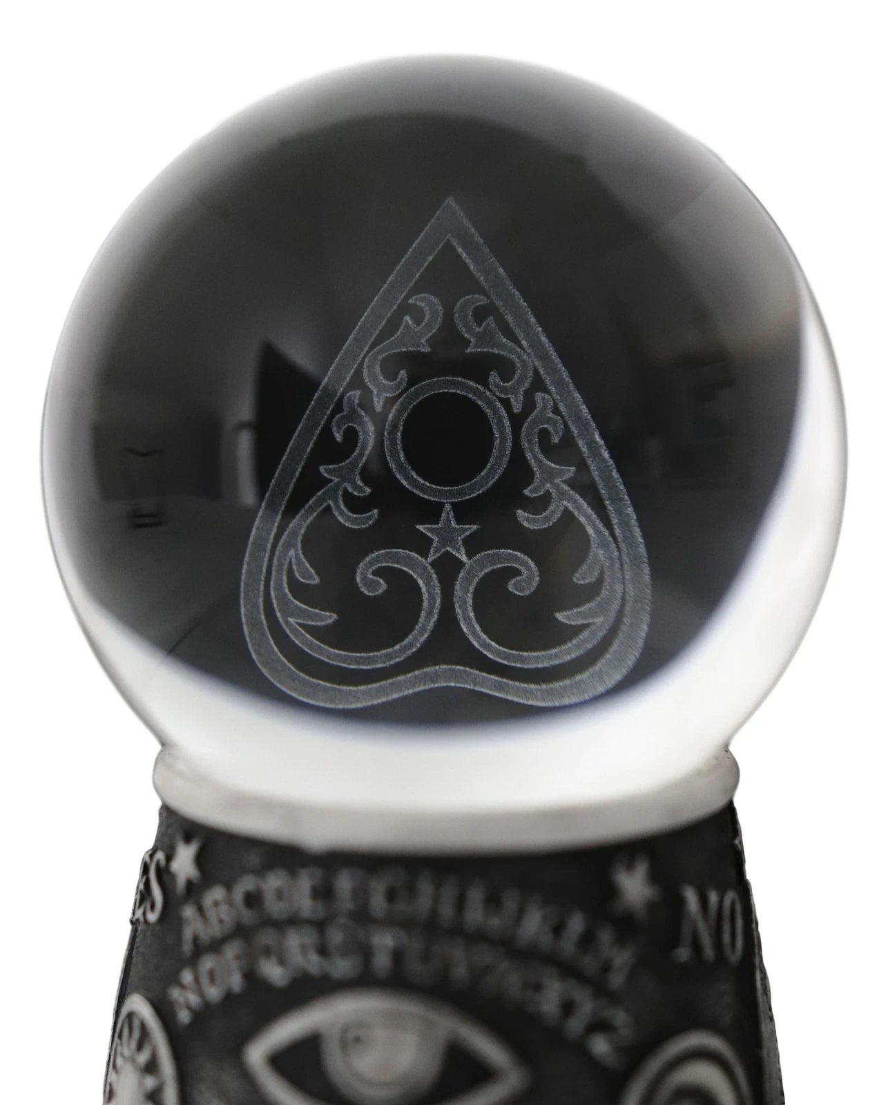Tablero espiritual de ouija wicca, plancheta de mal de ojo, bola de cristal LED para mirar
