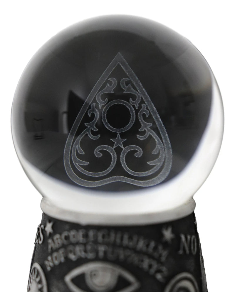 Tablero espiritual de ouija wicca, plancheta de mal de ojo, bola de cristal LED para mirar-2