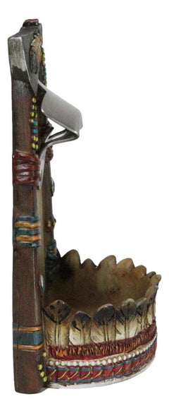 Southwestern Feathers With Turquoise Hand Axe Tribal Indian Wall Bottle Opener-4