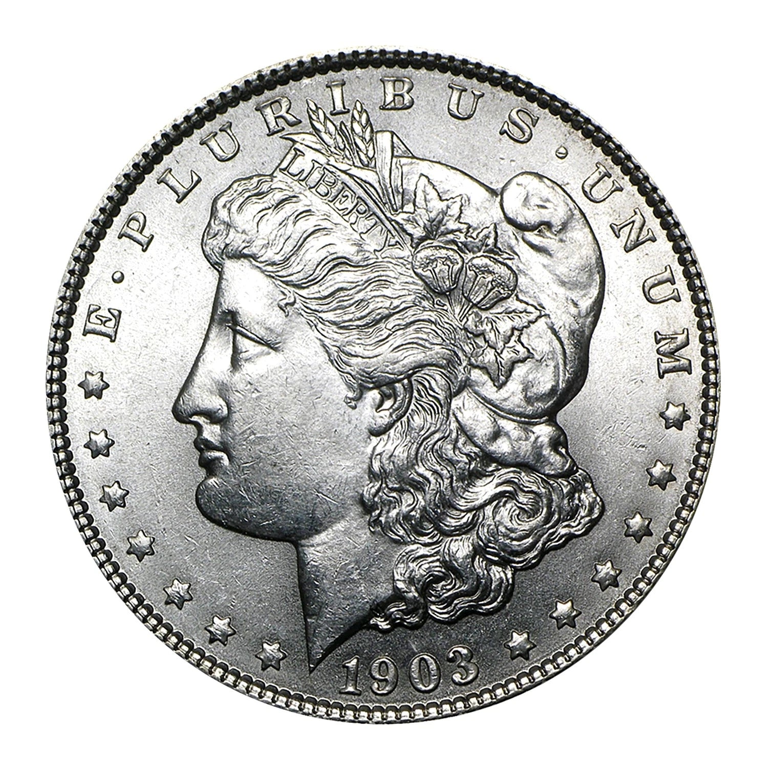 1903 P Morgan Silver Dollar $1 Brilliant Uncirculated BU 90% Silver