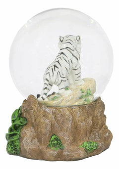 Bosque Jungla Depredador Blanco Alaska Siberiano Tigre Blanco Bola de Nieve Brillante-3