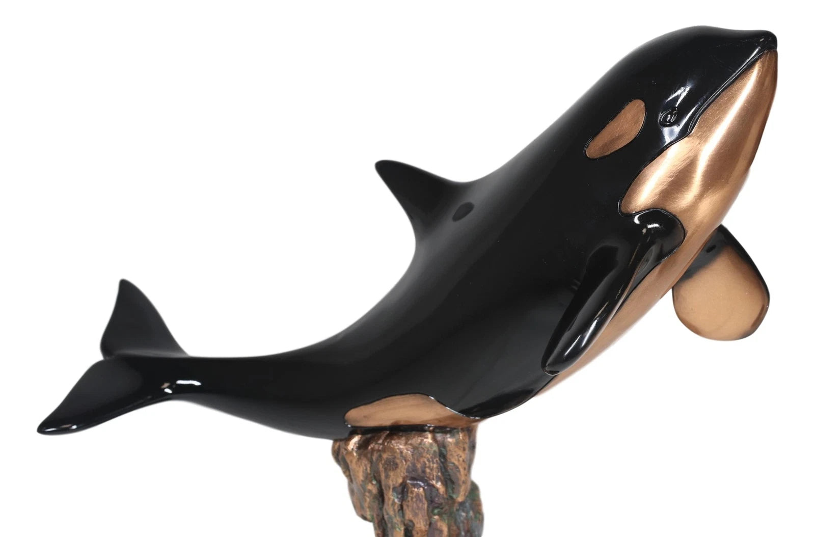 Large Nautical Marine Sea Orca Killer Whale Swimming By Coral Reefs Statue-4