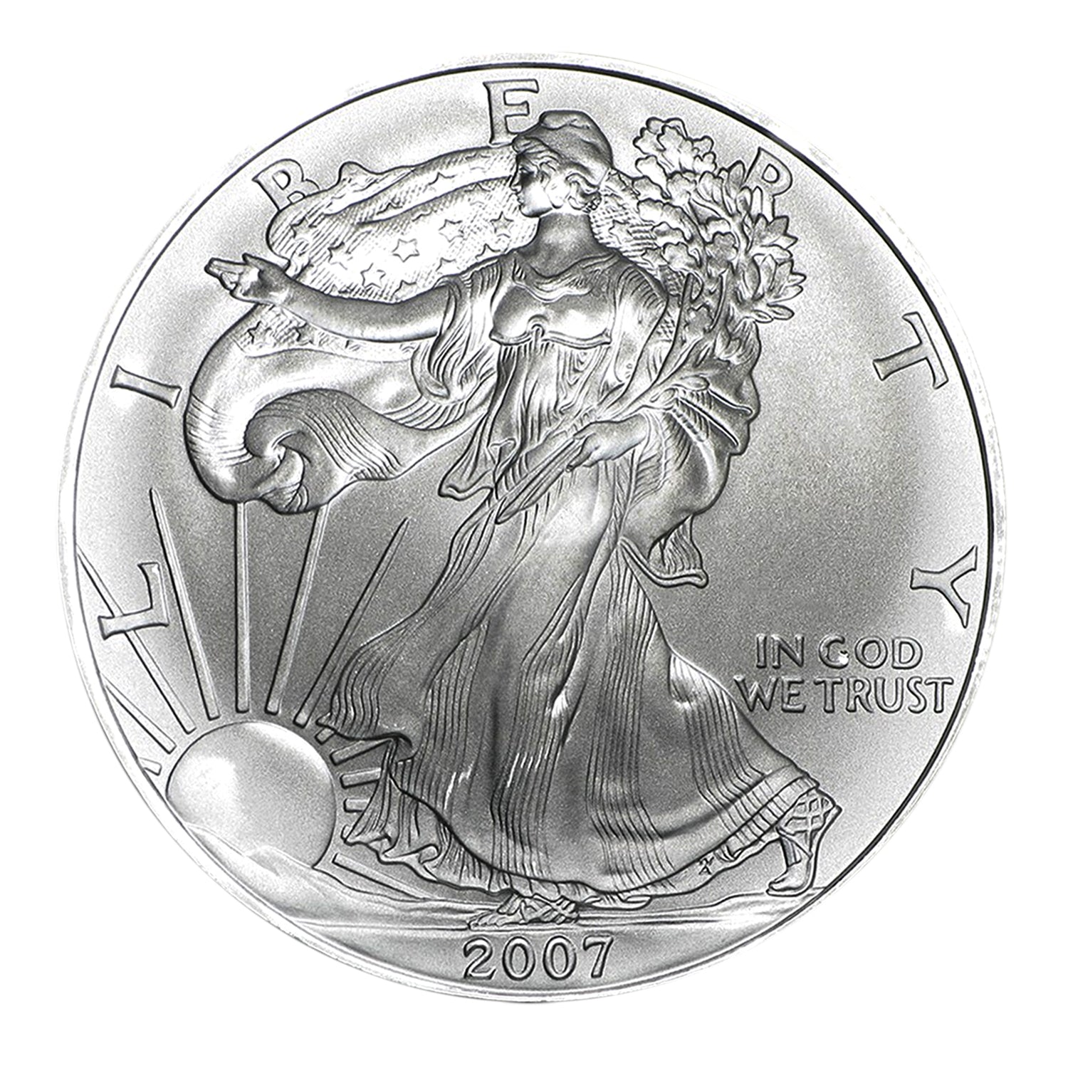 American Silver Eagle MS69 PCGS de $1 de 2007-2