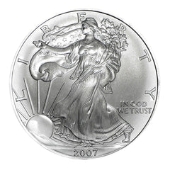 American Silver Eagle MS69 PCGS de $1 de 2007-2