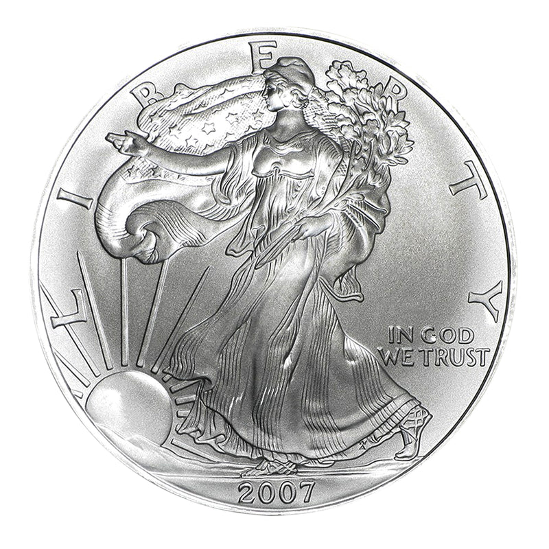American Silver Eagle MS69 PCGS de $1 de 2007-2