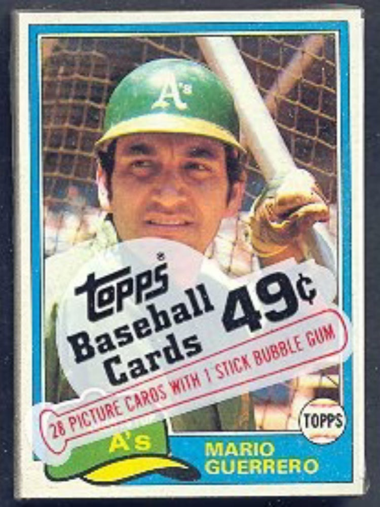 1981 Topps Baseball Unopened Cello Pack-1