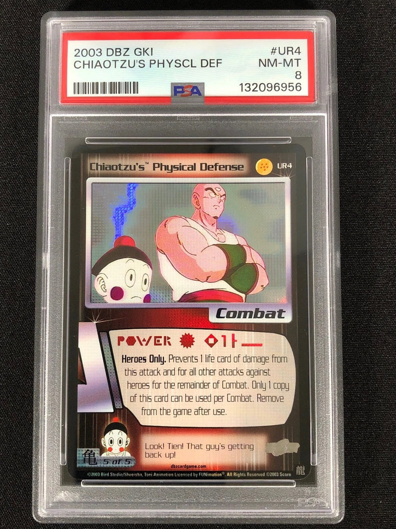 DBZ 2003 Chiaotzu's Physical Defense UR4 Foil PSA 8-1