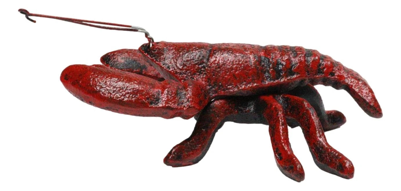 Pack Of 4 Cast Iron Nautical Cajun Creole Mini Baby Lobster Decorative Figurines-4
