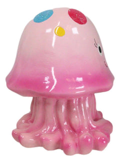 Whimsical Nautical Marine Pink Sea Jellyfish Money Coin Savings Piggy Bank-4