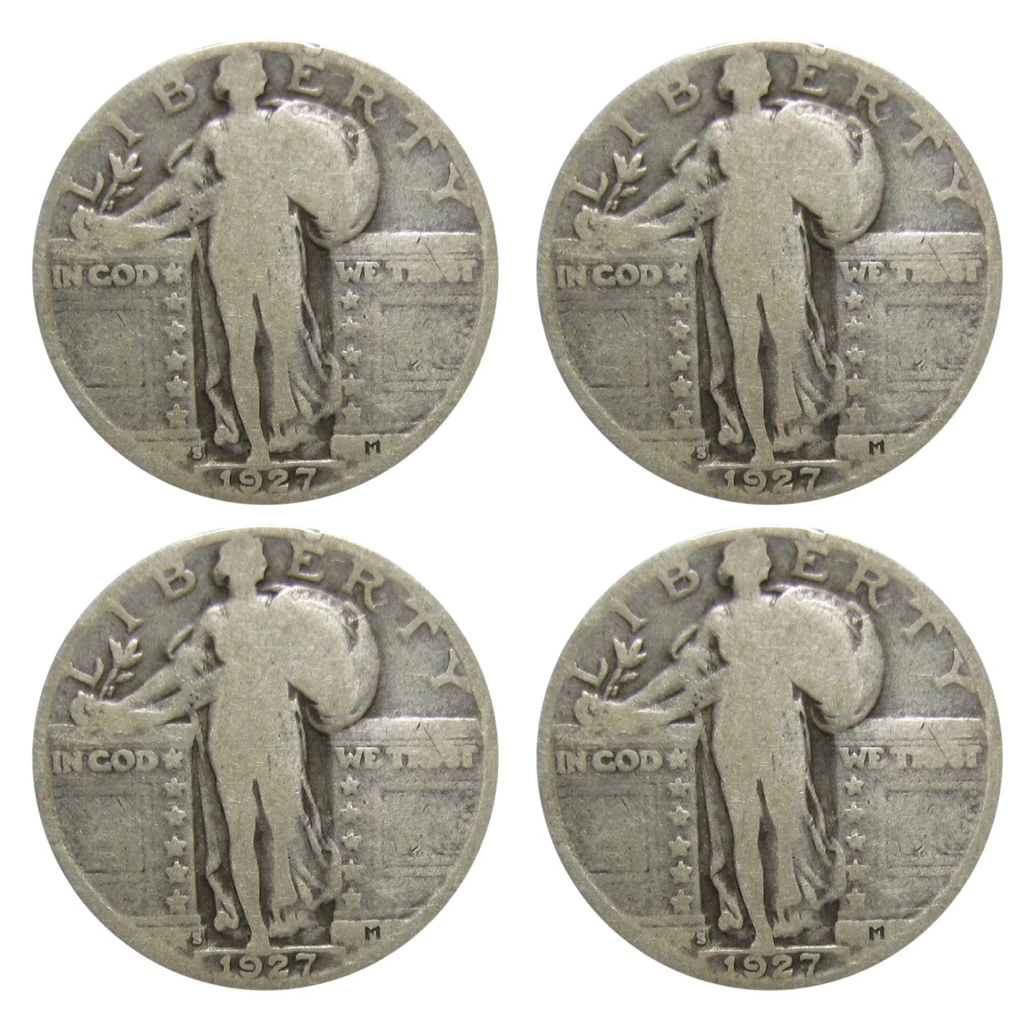 $1 Face - 90% Silver Standing Liberty Quarters Circulated - Random Date-2