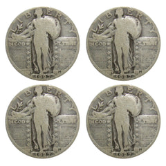 $1 Face - 90% Silver Standing Liberty Quarters Circulated - Random Date-2