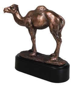 Desert Explorer Single Hump Brown Camel Electroplated Resin Figurine With Base-5