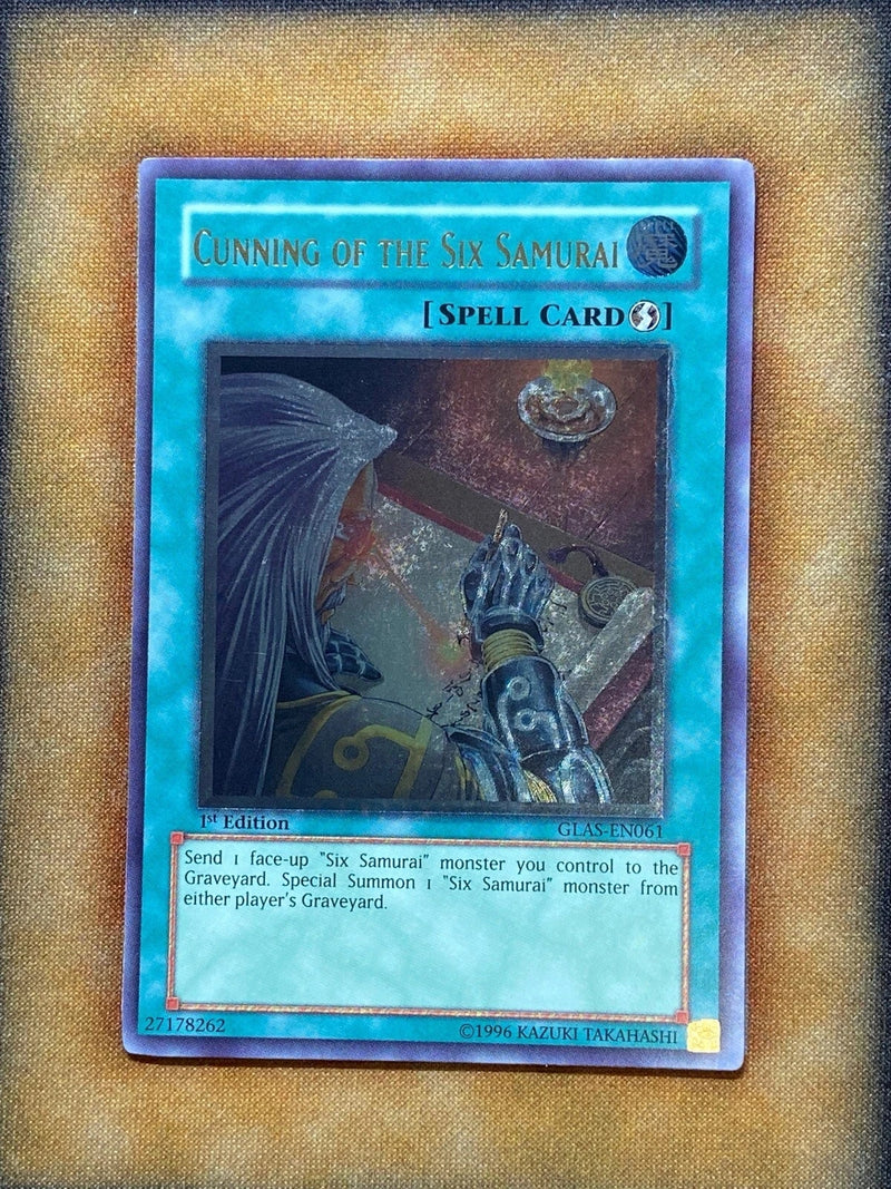 Yugioh Cunning Of The Six Samurai GLAS-EN061 Ultimate Rare 1st Ed NM-1