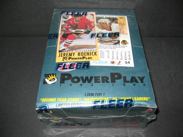 1993/94 Fleer Power Play Hockey Series 1 Box (36/12)-1