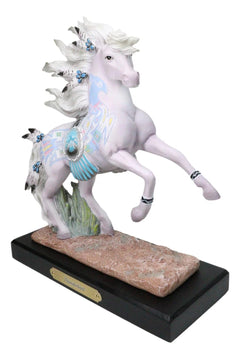 Figura de caballo Thunderbird, escultura decorativa nativa americana del oeste para el hogar, la oficina, estanterías, salas de estar, casas rústicas, exhibiciones de mesa, coleccionables ecuestres.-3