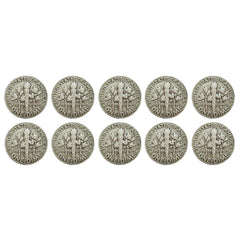 $1 Face - 90% Silver Roosevelt Dimes Average Circulated-3