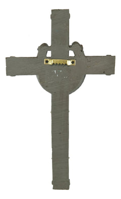 Set Of 3 Rustic Western Star Horseshoe Cowboy Horse And Pistols Wall Crosses-6
