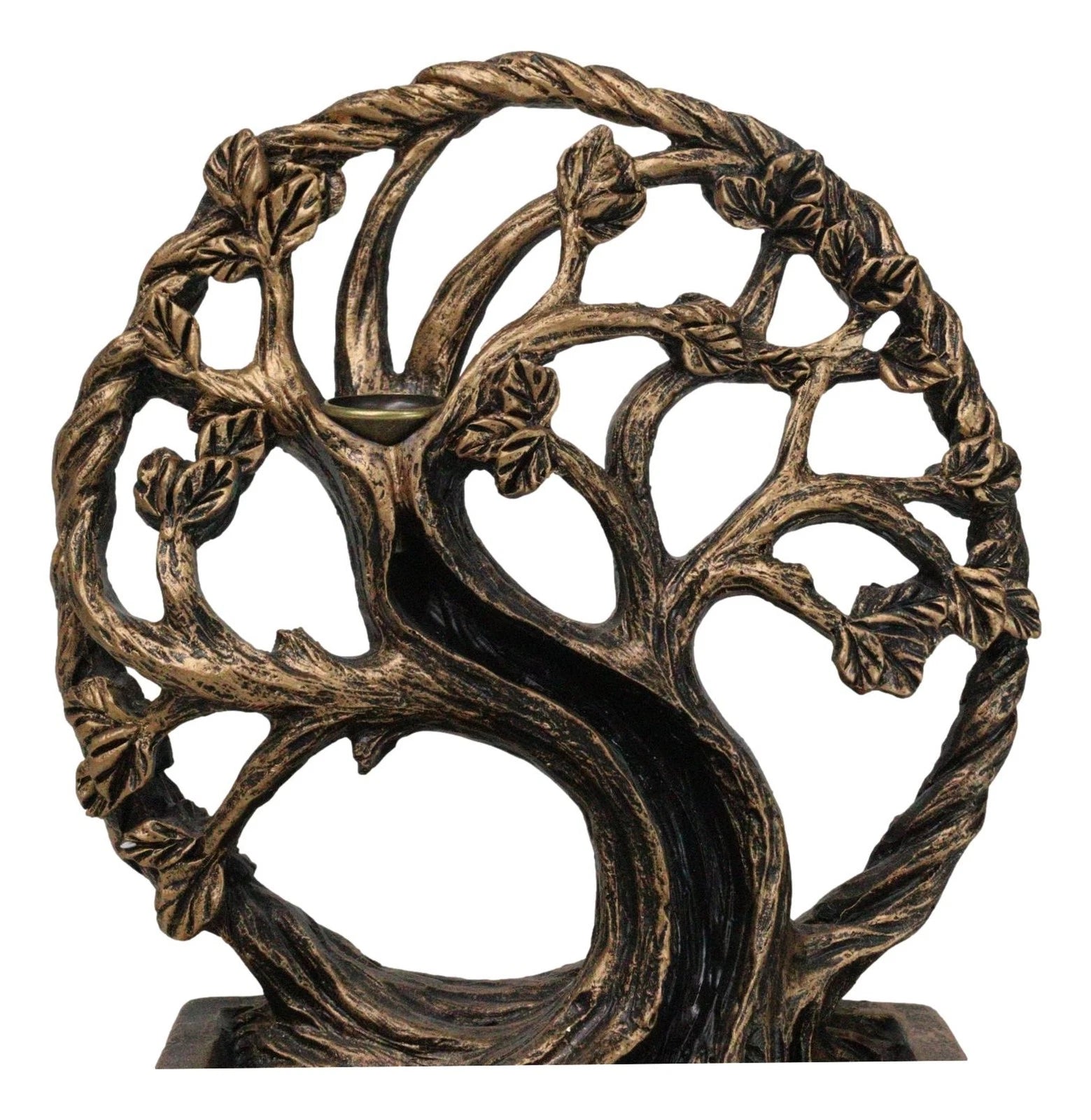 Forest Crann Bethadh Celtic Willow Tree of Life Backflow Incense Cone Burner-6