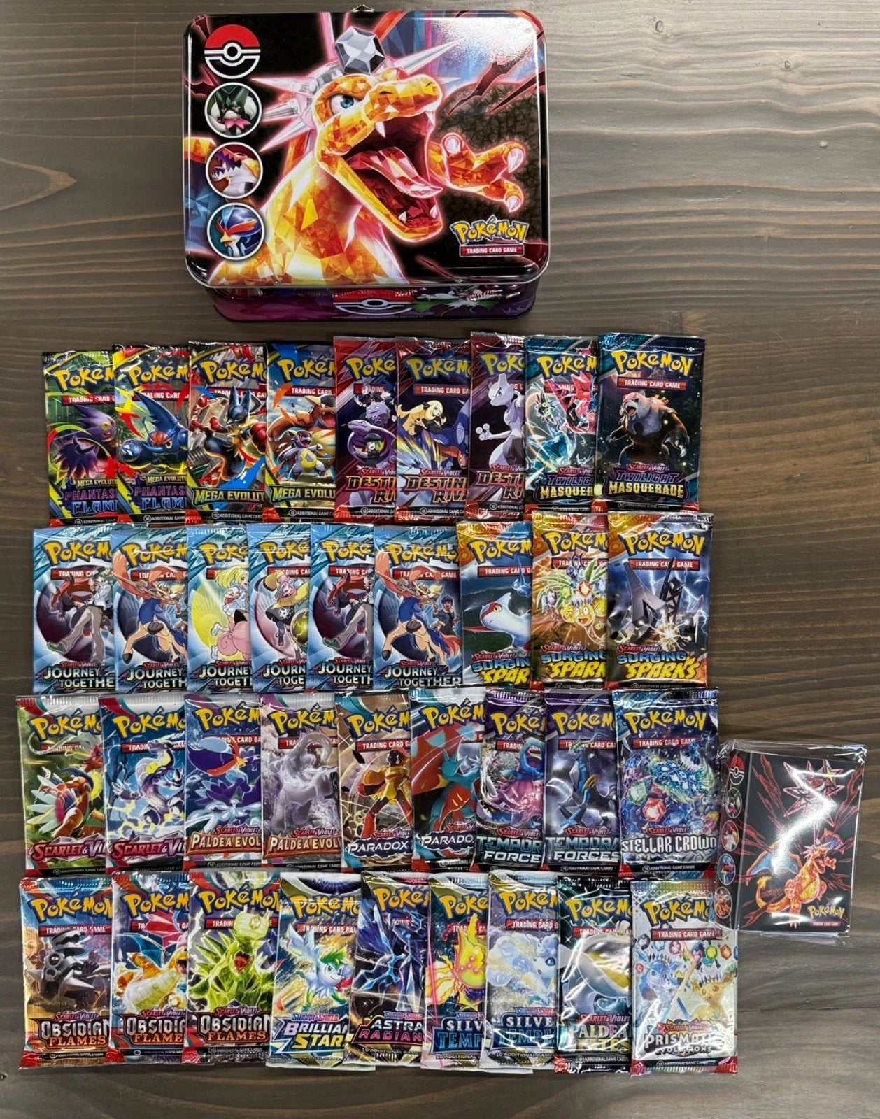 Pokemon x36 Factory Sealed Booster Packs PALDEAN FATES, DESTINED RIVALS + MORE-1