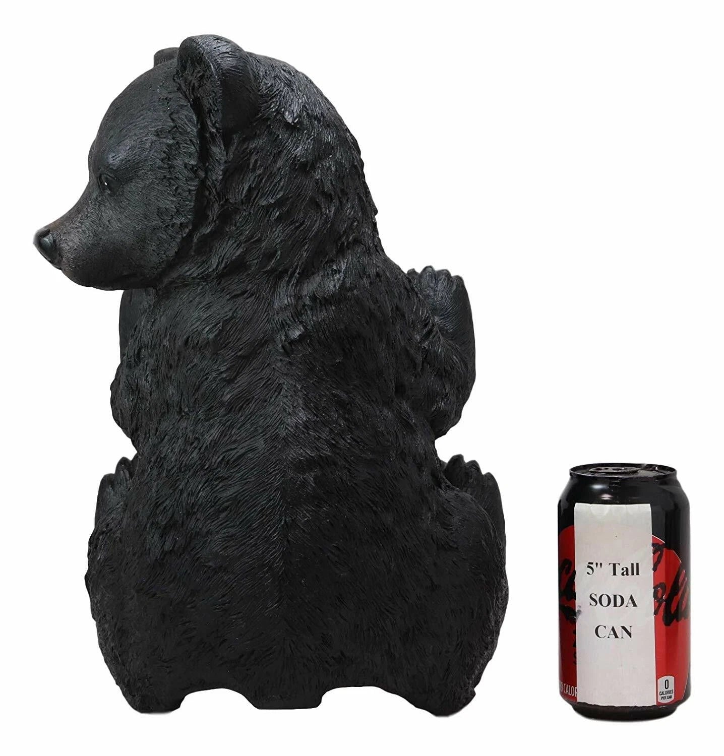 Large Stinky Stool Pooping Black Bear Toilet Paper Holder Decor Figurine 13.5"H-4