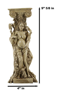 Candelabro pagano wiccano con la triple diosa celta, doncella madre y anciana-4