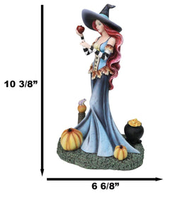 Amy Brown Halloween Pumpkins Ritual Poison Apple Witch Fantasy Magic Figurine-6