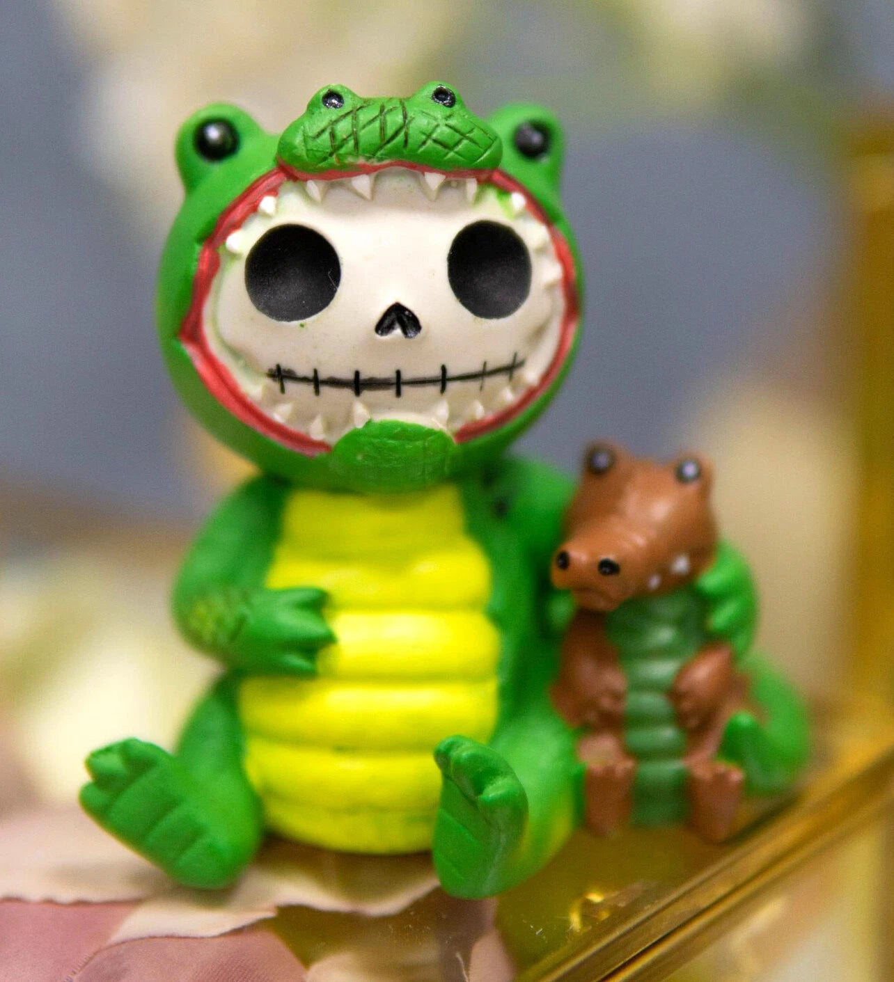 Furrybones Chomper Crocodile Alligator Skeleton Monster Figurine Furry Bones-1