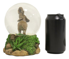 Safari Grasslands Savanna African Bush Elephant Glitter Water Globe Figurine-7