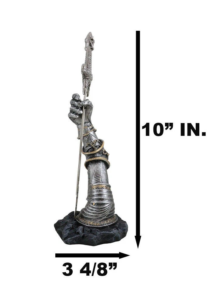 Medieval Knight Suit Of Armor & Excalibur Sword Letter Opener Figurine-7