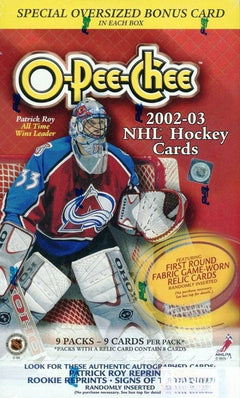 2002/03 Topps OPC O-PEE-CHEE Hockey HUGE Factory Sealed Blaster Box-JUMBO Card!-1