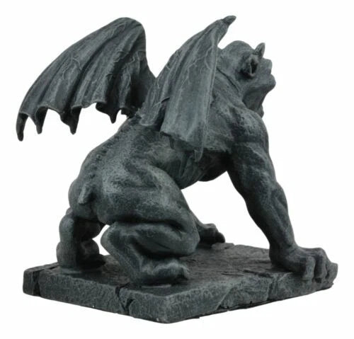 Winged Demonic Gargoyle Statue Gothic Night Crawler Sentry Stone Devil-4