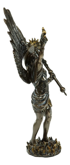 Saint Uriel Archangel Statue Light of God Cherub Angel of Repentance-5