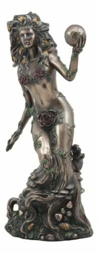 Greek Primordial Deity Gaia Holding Earth Statue Primal Mother Goddess Gaea Art-5