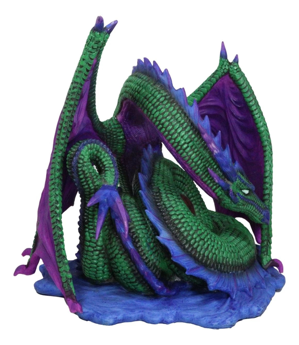 Myths And Legends Nephtali Water Elemental Iridescent Aqueon Dragon Figurine-4
