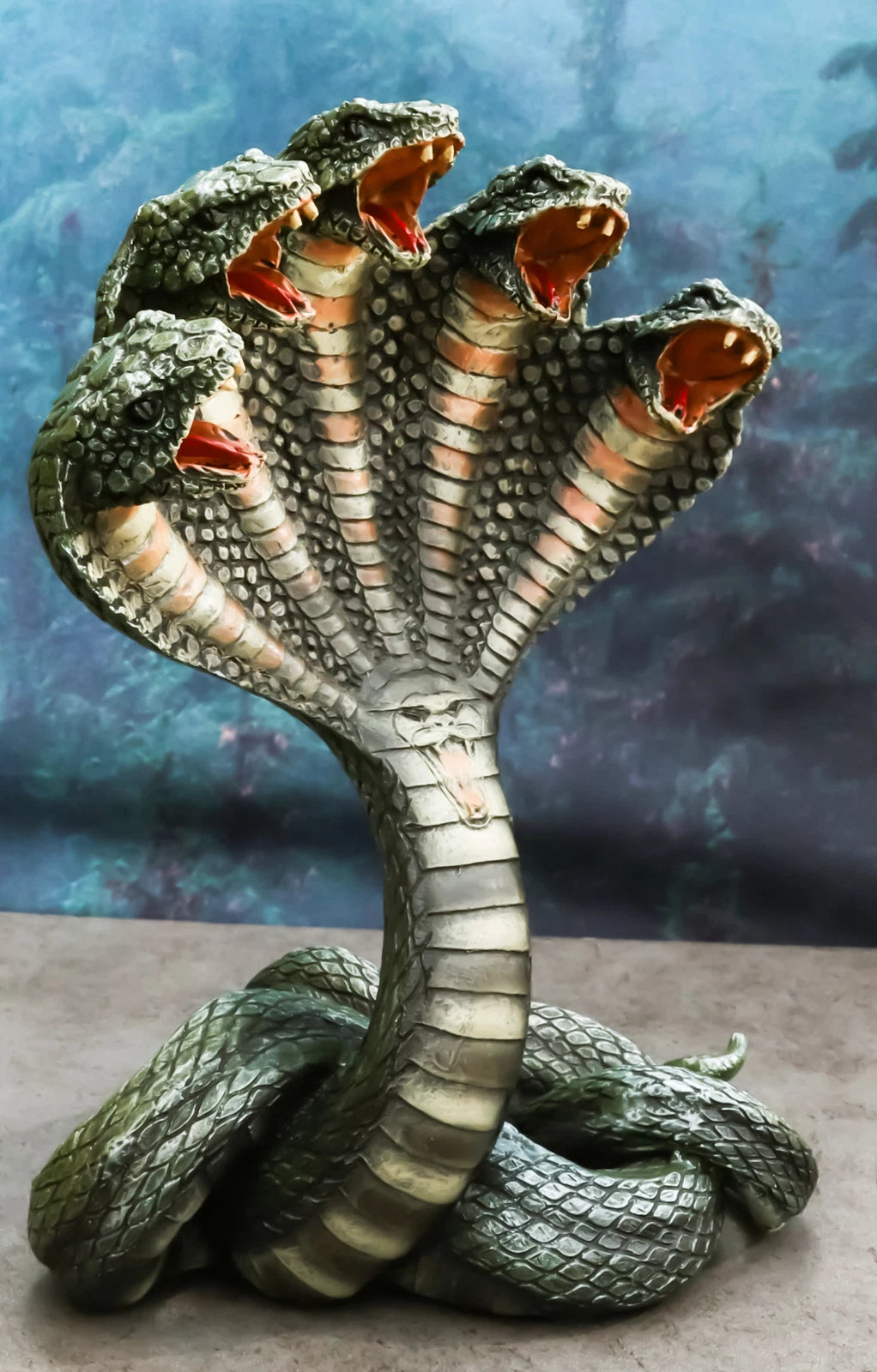 Hindu Primordial Multi Headed Shesha Snake Demigod Nagaraja Of Vishnu Figurine-3