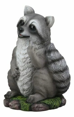 Bad Bandit Large Standing Cheeky Raccoon 12.5" Height Garden Decor-7