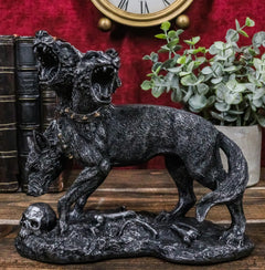 Figura de Cerbero, guardián de la hidra de tres cabezas, perro de Hades, perro guardián de la mitología griega-1