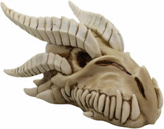 Jurassic Wise Dragon Head Skull Replica Fossil Wall Sculpture Or Desktop Statue-9