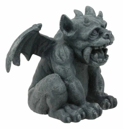 Gothic Fido The Sabre Tooth Tiger Gargoyle Figurine Small Fantasy Decor-6