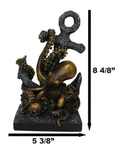 Giant Deep Sea Octopus Kraken Hauling Anchor Decorative Paperweight Figurine-5