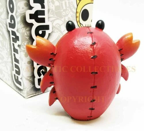 Furrybones Red Fire Lobster Scuttle Sea Horse Skeleton Furry Bones Figurine