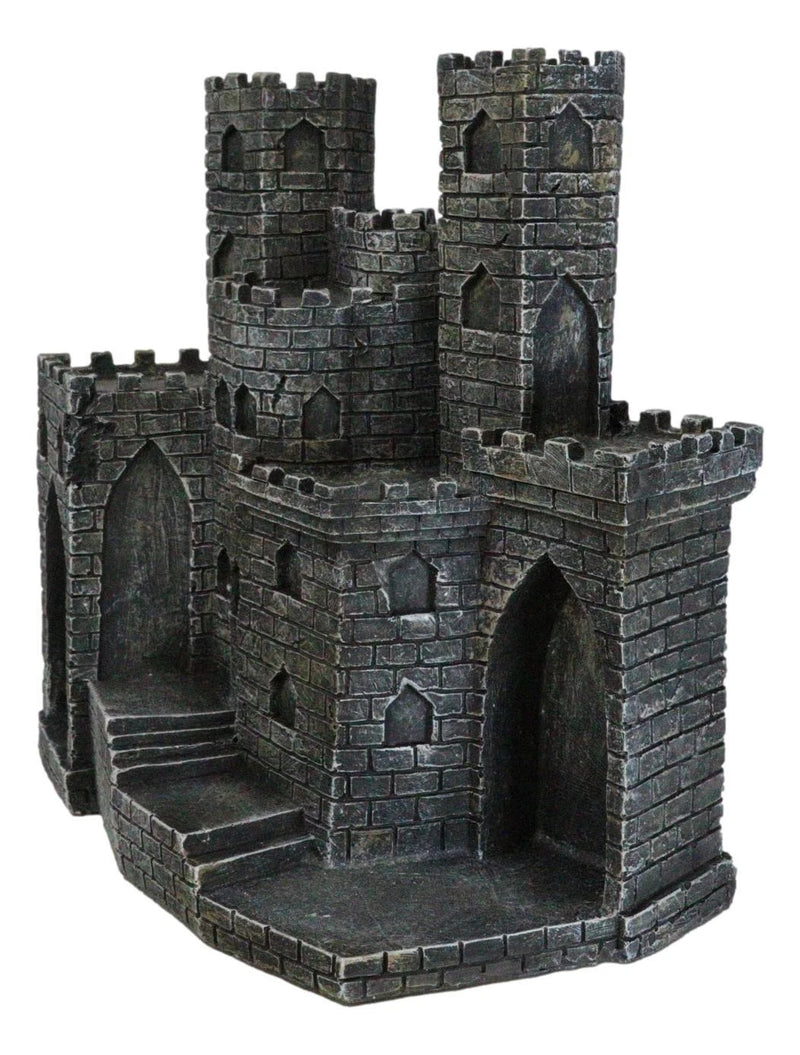 Medieval Castle Fortress Display Stand And 12 Mini Crusader Knights Figurine Set-6