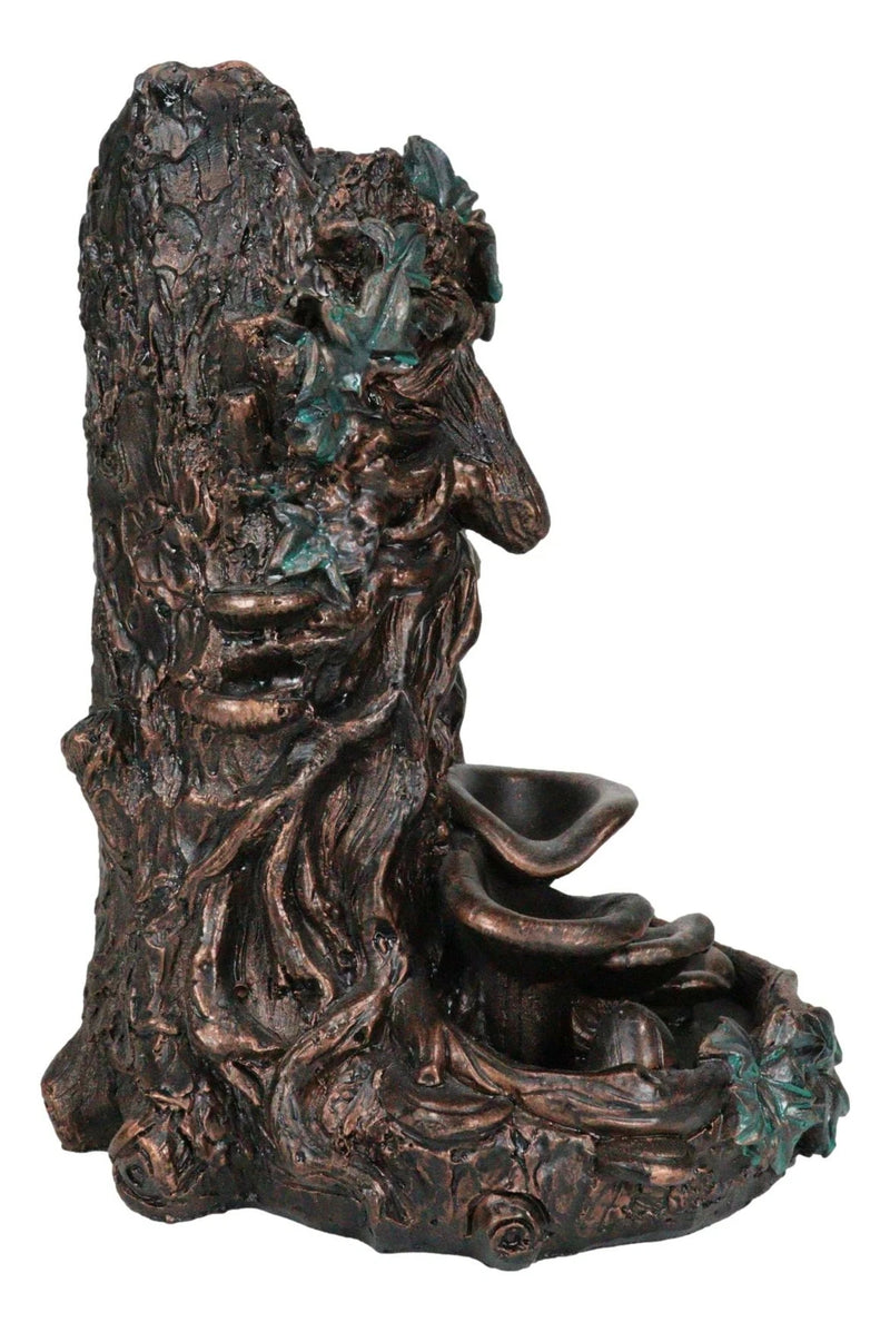 Celtic Greenman Tree Man God Forest Ent Backflow Incense Cone Burner Figurine-6